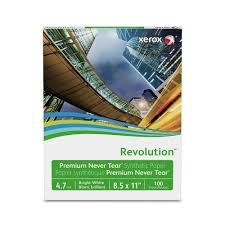 Xerox Revolution 5mil Never Tear, 8.5x11, 100 Sheets