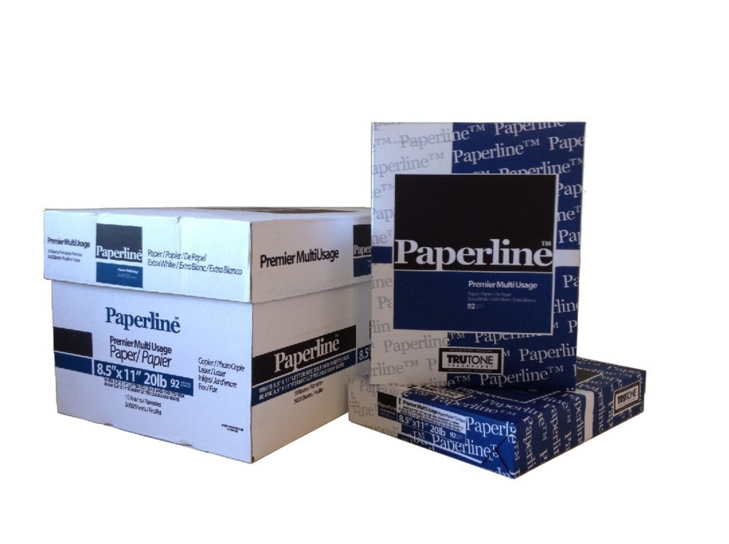 Paperline 20lb Multiuse Copy Paper, 8.5x11, 5000 Sheets